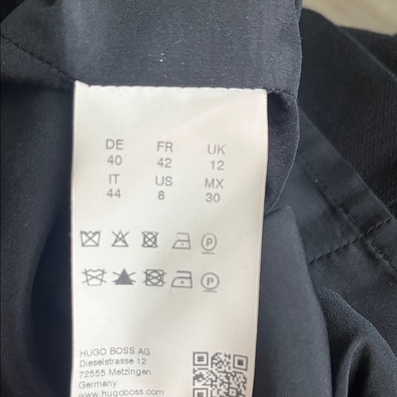 Hugo Boss Black V-Neck Short Sleeve Mini Dress - Picture 8 of 8